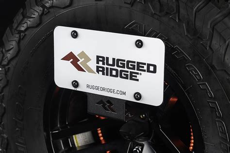 rugged ridge license plate bracket